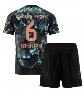 Bayern Munich Joshua Kimmich #6 Segunda Equipación Niños 2024-25 Manga Corta (+ Pantalones cortos)